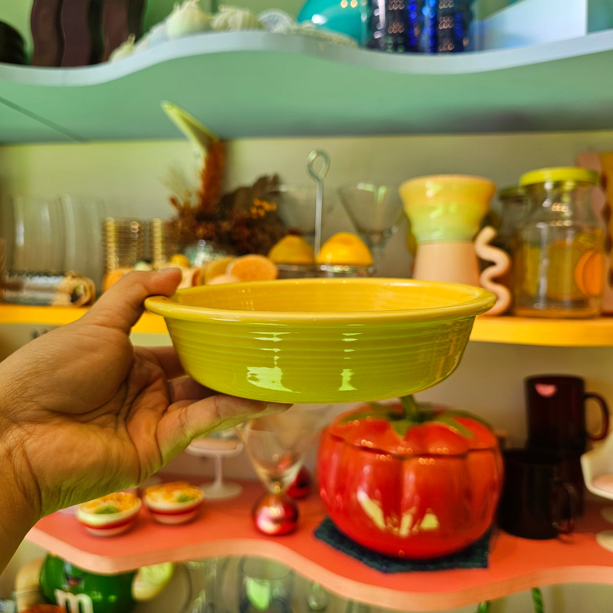 Lemon Yellow Vintage Fiestaware Bowl cereal fiesta