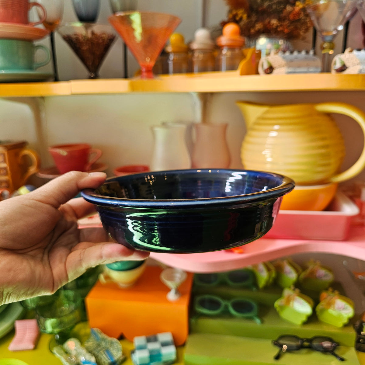 Navy Blue Vintage Fiestaware Bowl cereal fiesta