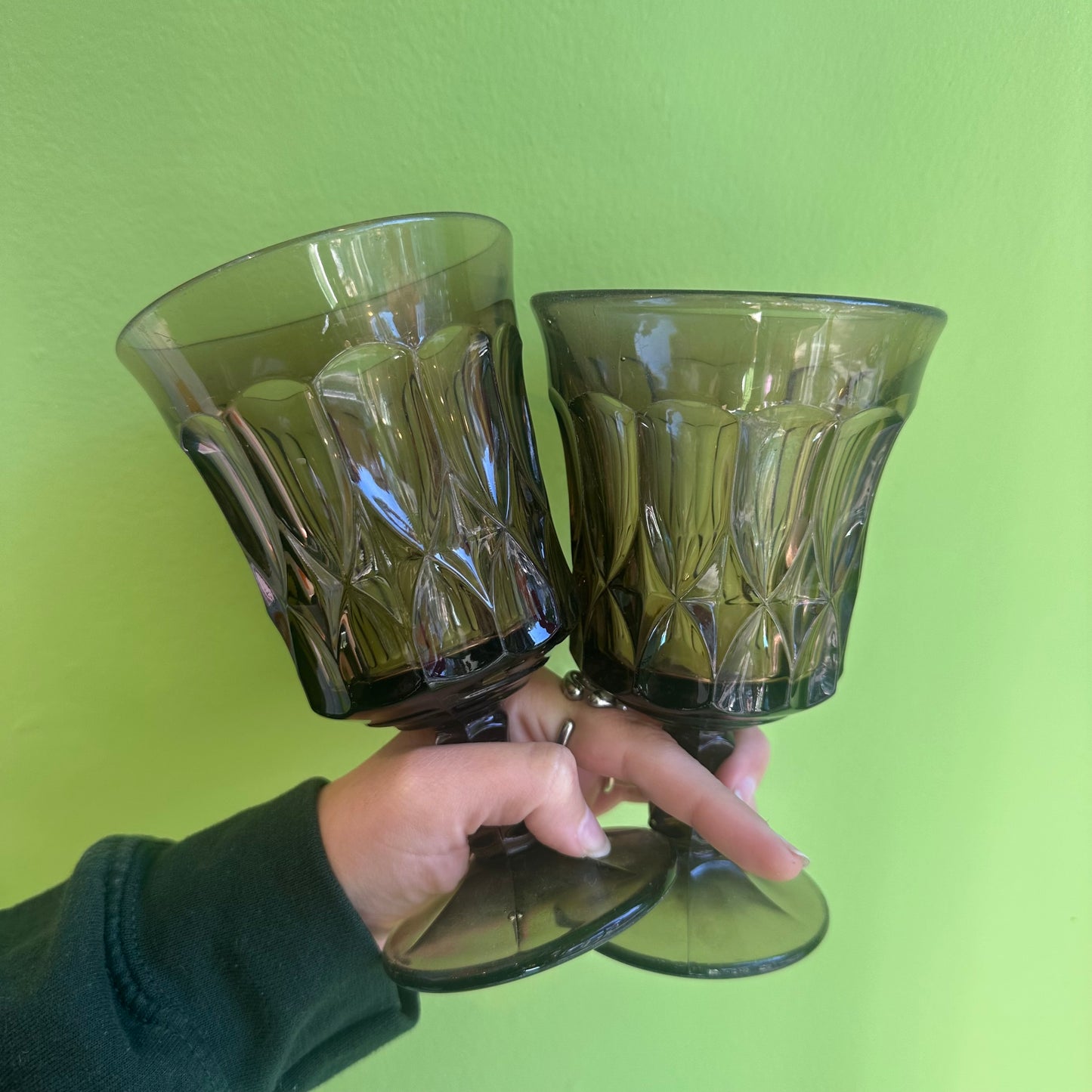 Smoked Glass Goblet Set!