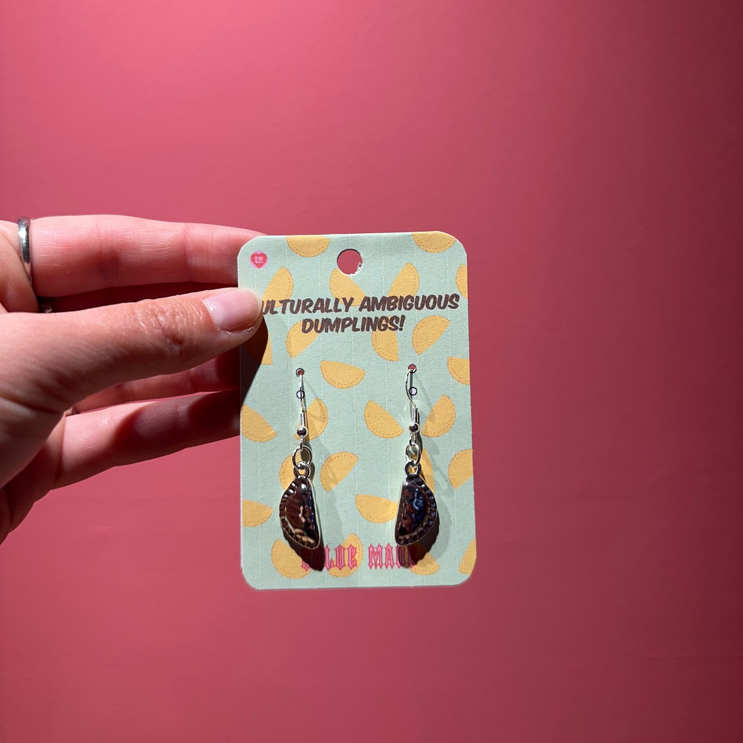 Chloe Made Earrings in “Dumpling”