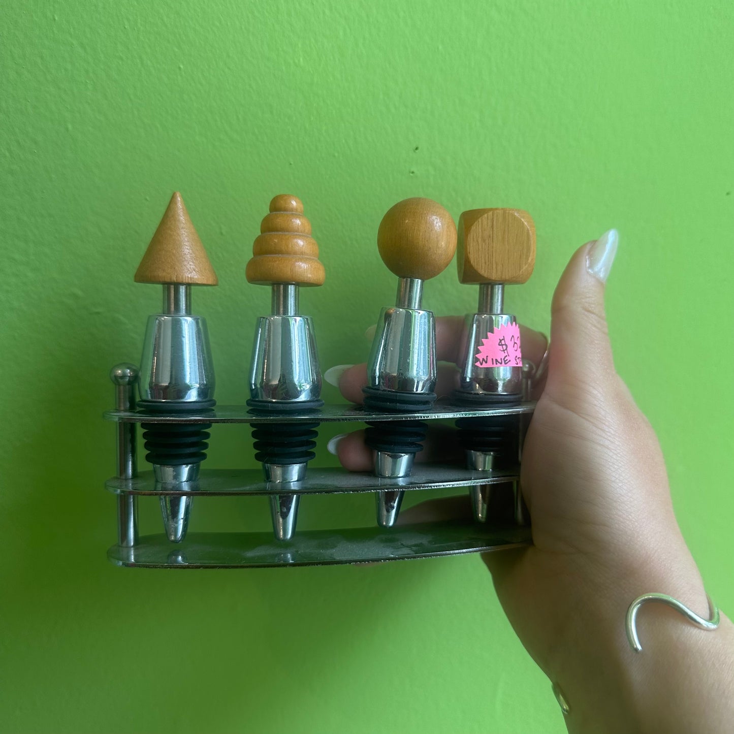 Cubist Wine Stopper Set!