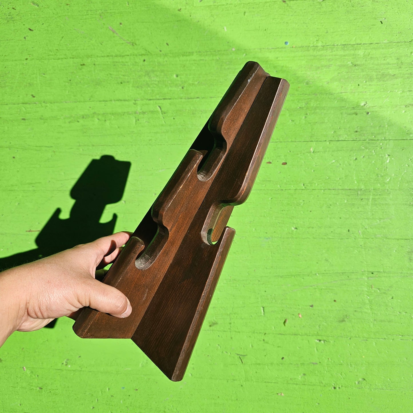 Vintage Wood Mug Holder