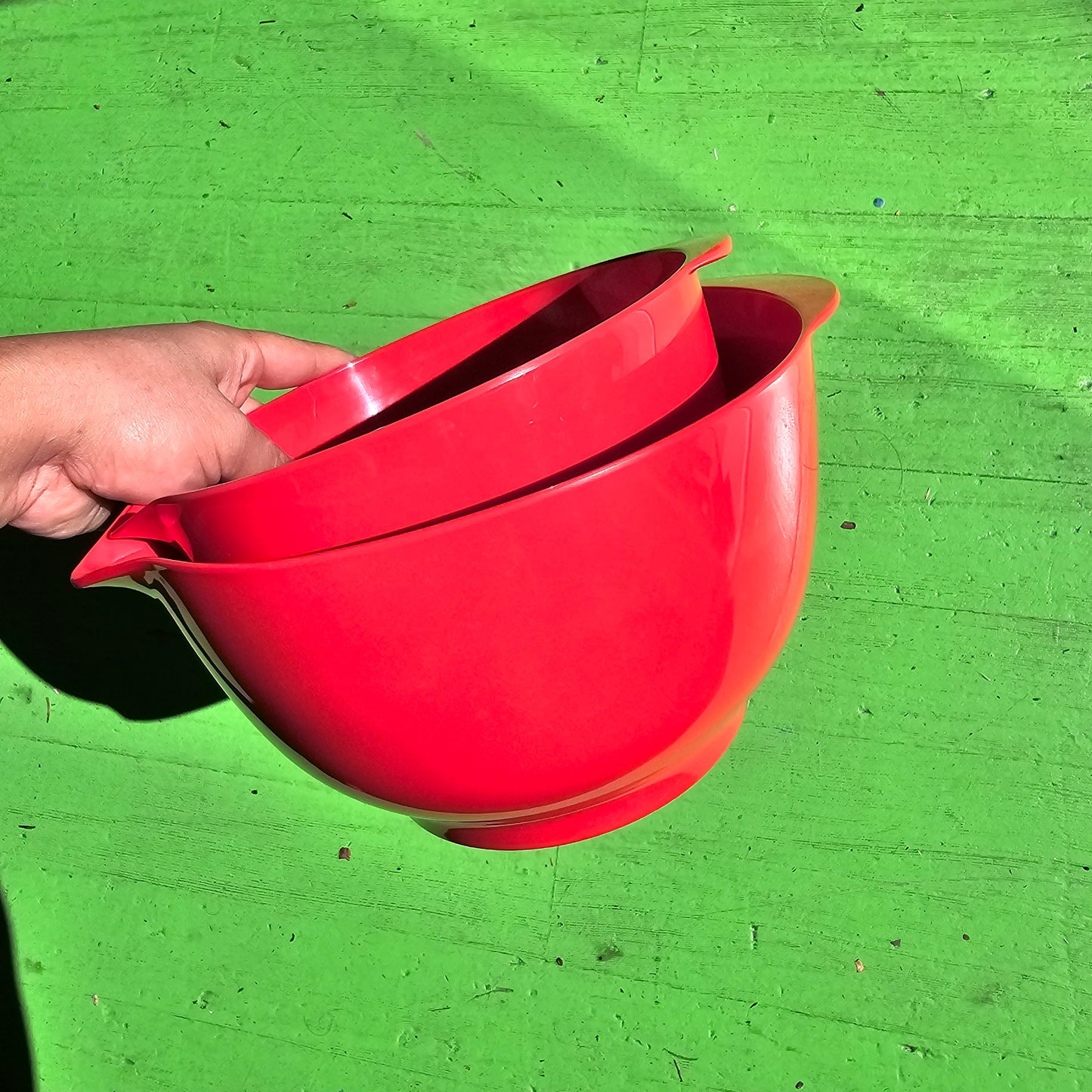 Red Mixing Bowl Set