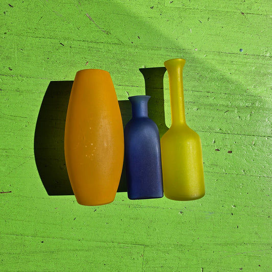 Vintage Decorative Glass Bottle Set