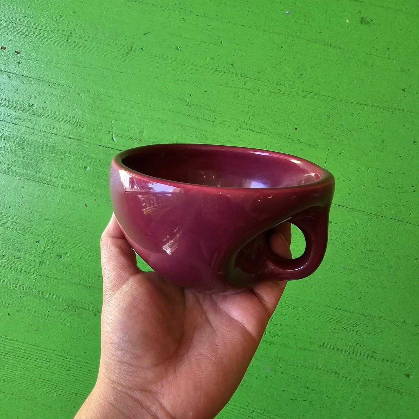 Vintage Plum Jumbo Shell Mug!