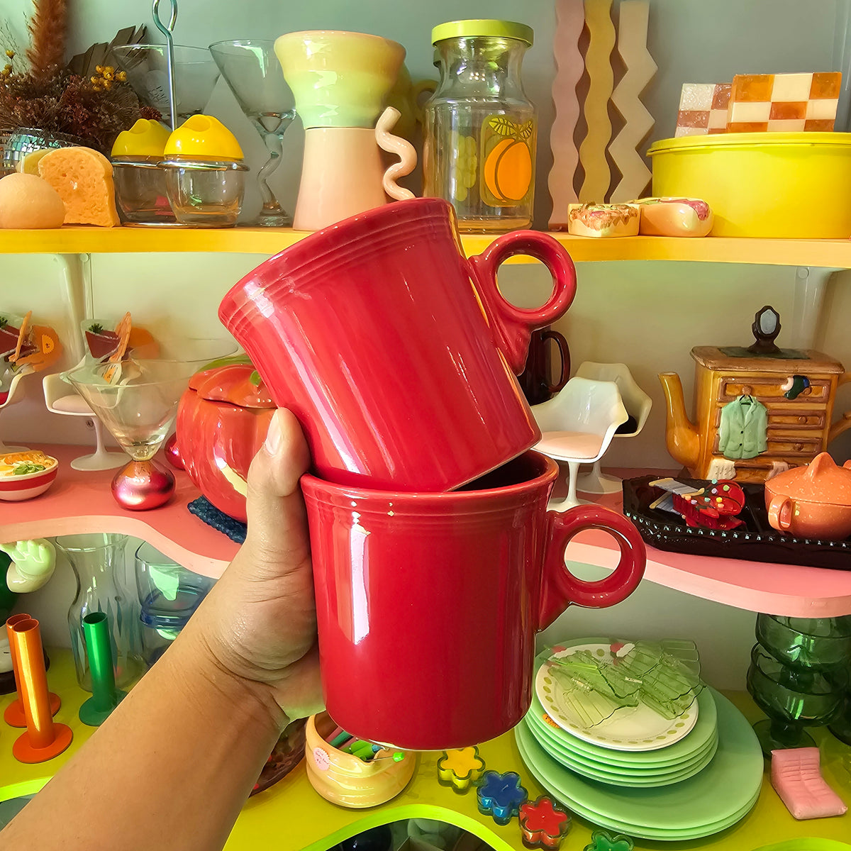 Cherry Red Fiesta Mug