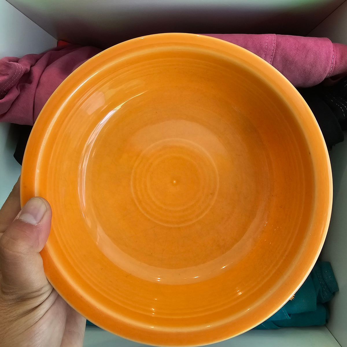 Mango orange Vintage Fiestaware Bowl cereal fiesta