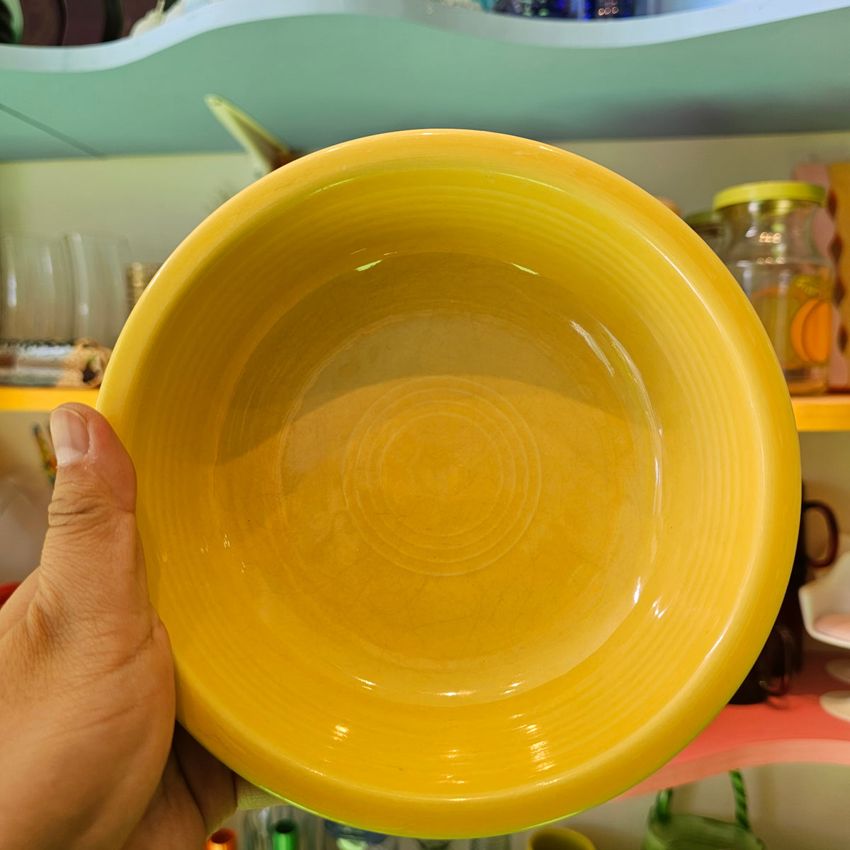 Lemon Yellow Vintage Fiestaware Bowl cereal fiesta