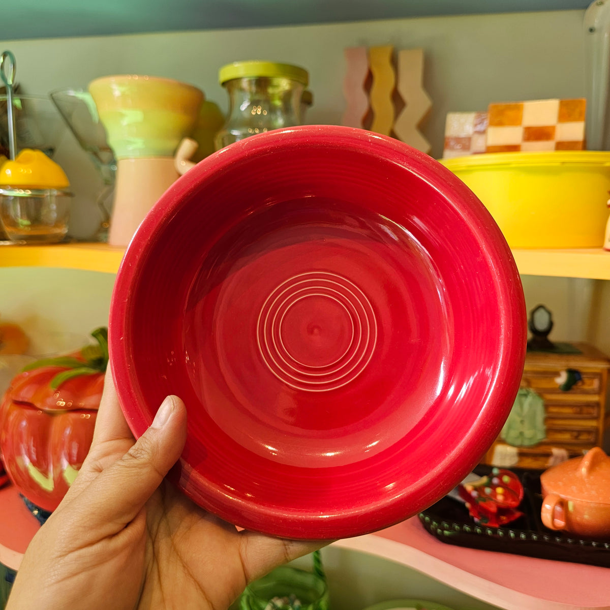 Cherry red Vintage Fiestaware Bowl cereal fiesta