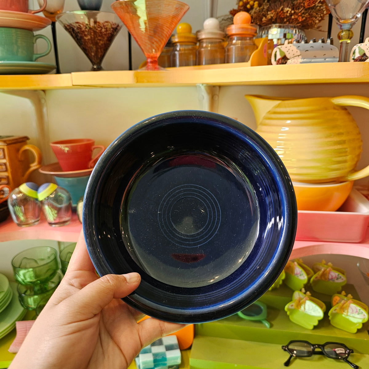 Navy Blue Vintage Fiestaware Bowl cereal fiesta