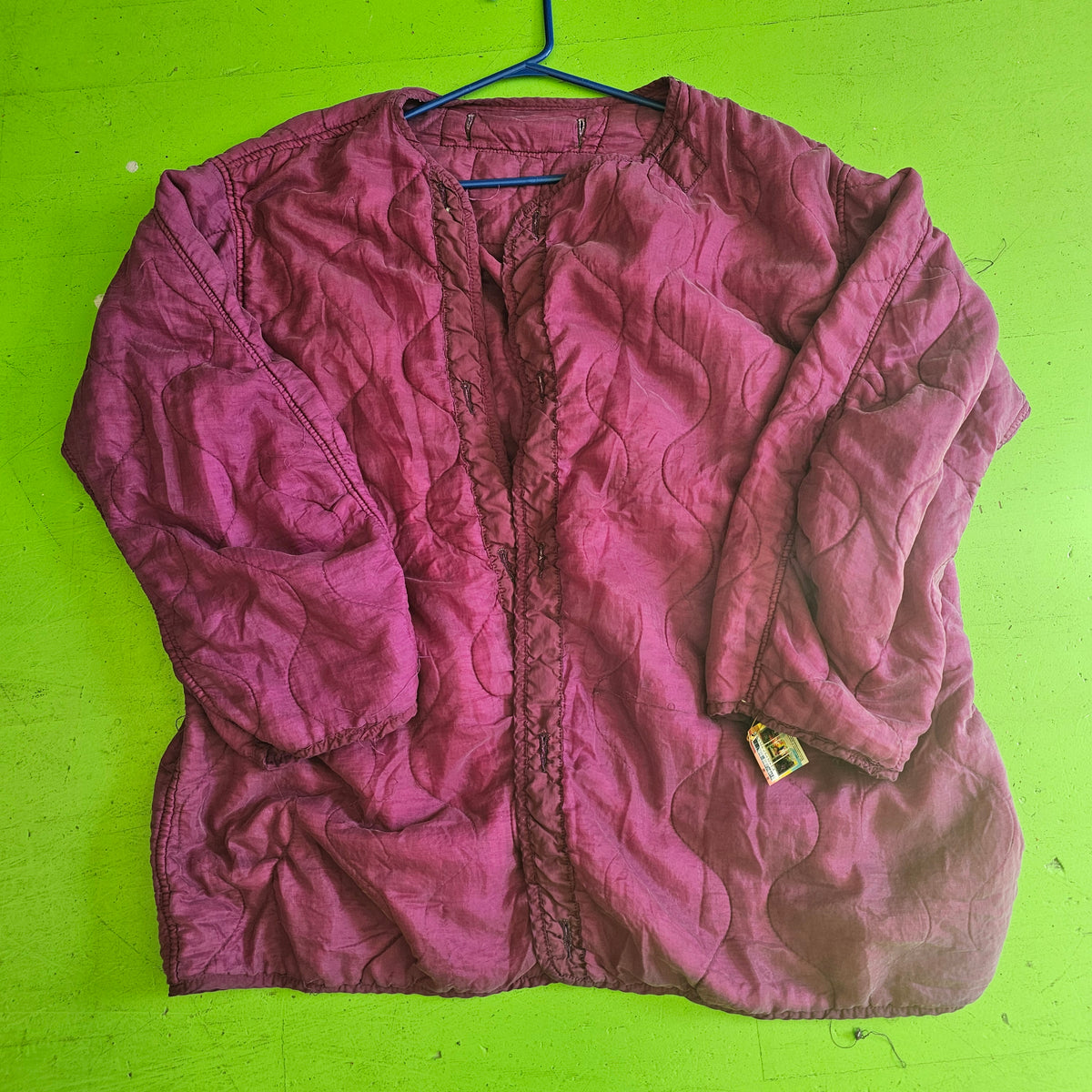 ORCHID PLUM Oversized Military Liner Jacket 2XL XXL XL