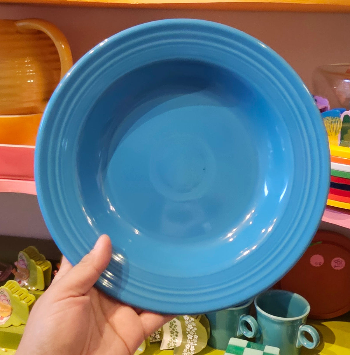 Sky blue Vintage Fiestaware Bowl soup fiesta
