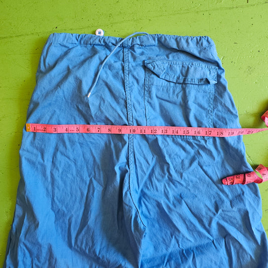 ELECTRIC BLUE VINTAGE PARACHUTE PANTS !