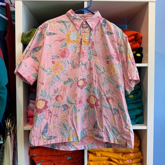 REYN SPOONER PRETTY IN PINK BLOUSE !