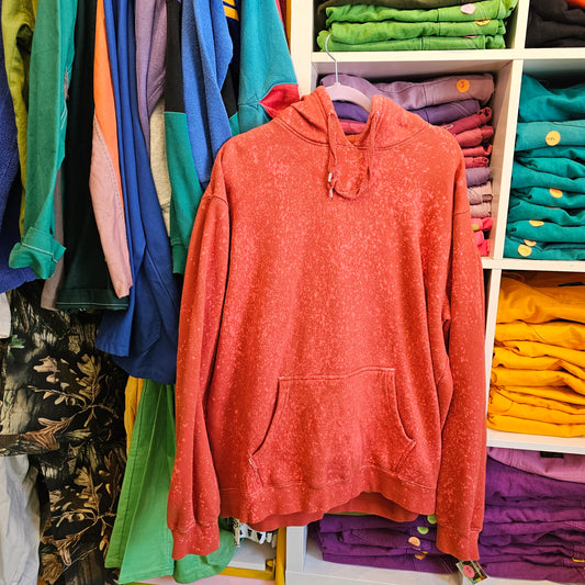 SPLATTERED ORANGE PULL OVER SWEATER !