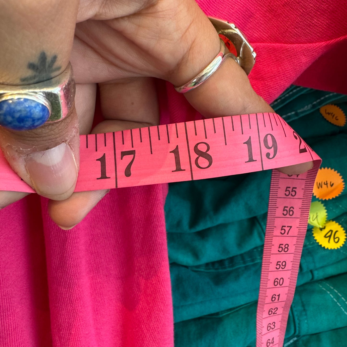 VINTAGE HOT PINK SHORT SLEEVE BLOUSE