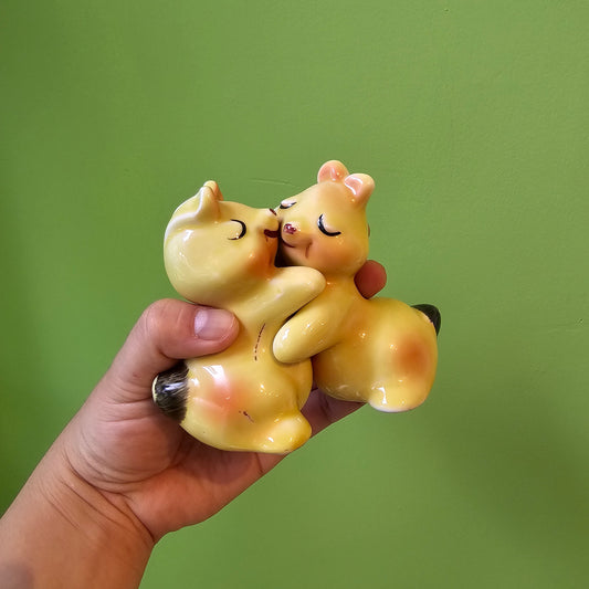 Vintage Bunny Lovers Salt and Pepper Shakers (Pair)!