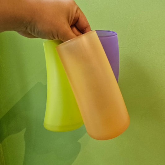 Funky Colored Glass Set (3)!