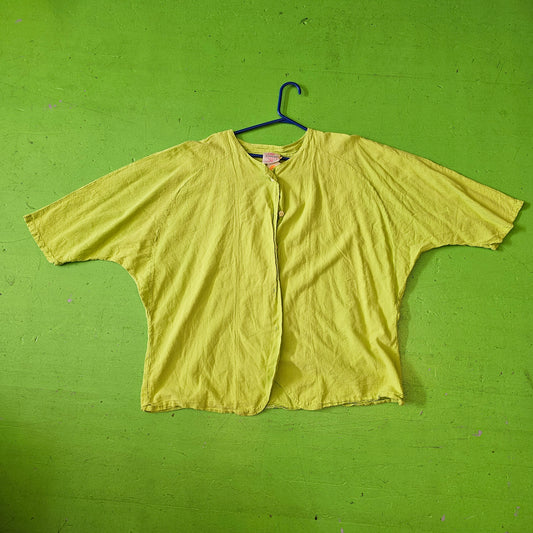 LIME GREEN BUTTON UP!