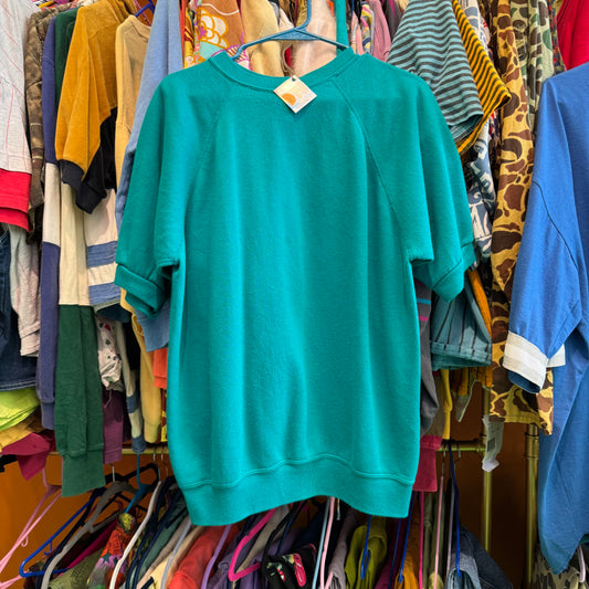 TROPICAL BLUE ACTIVEWEAR KNIT SHORT SLEEVE !