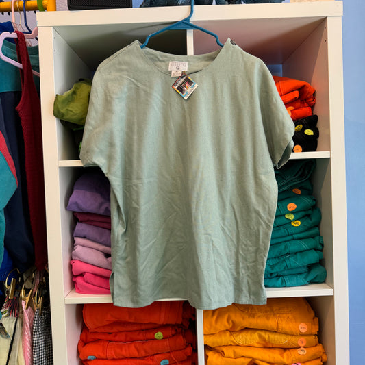 VINTAGE SILK FLOWY BLOUSE !