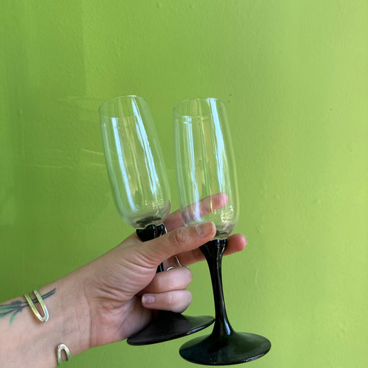 Volcanic Ash Champagne Flutes!