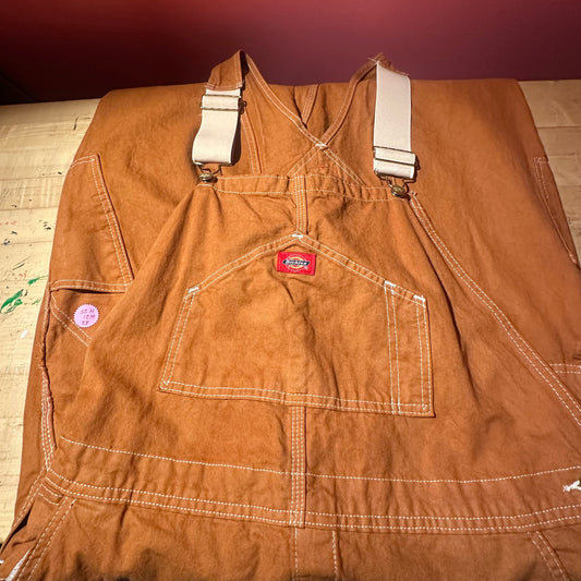 Hand Dyed Burnt Orange Dickies Overalls!