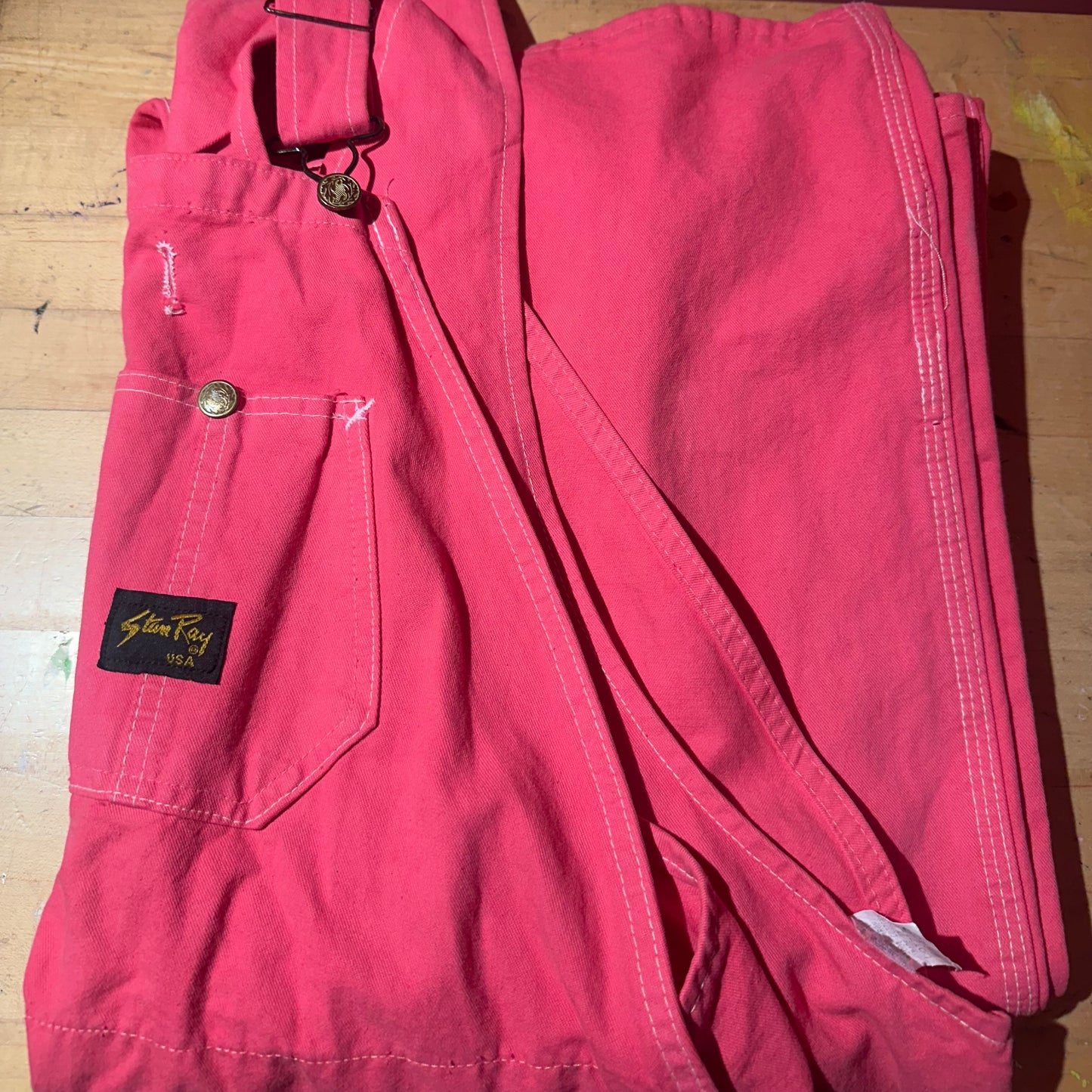 Hand Dyed Fuchsia Dickies Overalls!