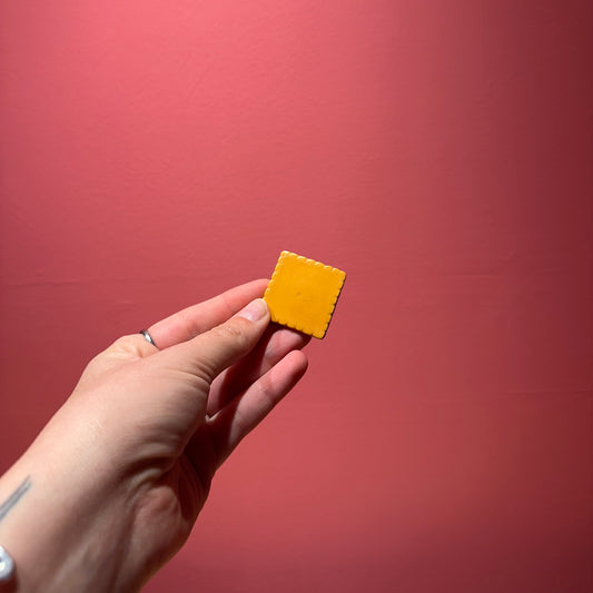 Chloe Made Hair Clip in “Cheeze it”