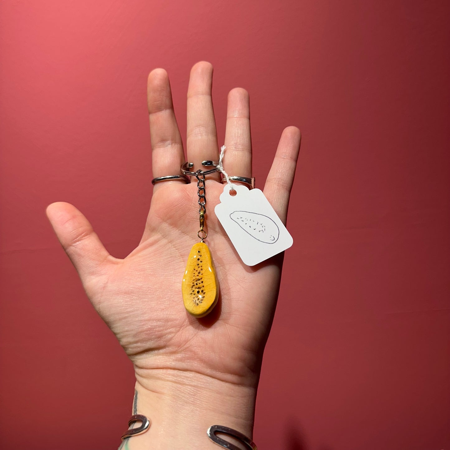 Chloe Made KeyChain in “Papaya”
