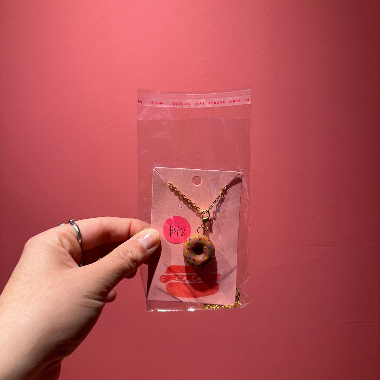 Chloe Made Necklace in “Donut”