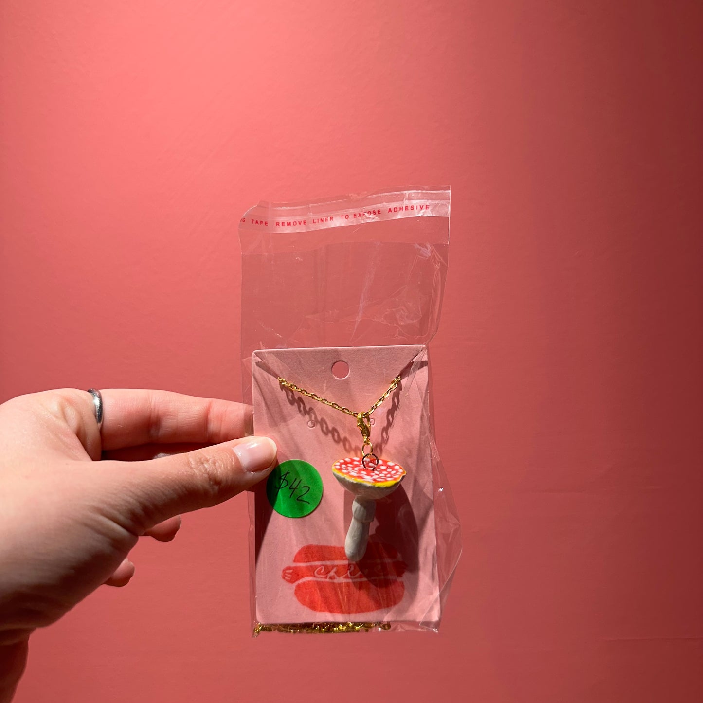 Chloe Made Necklace in “Spotted Mushroom”