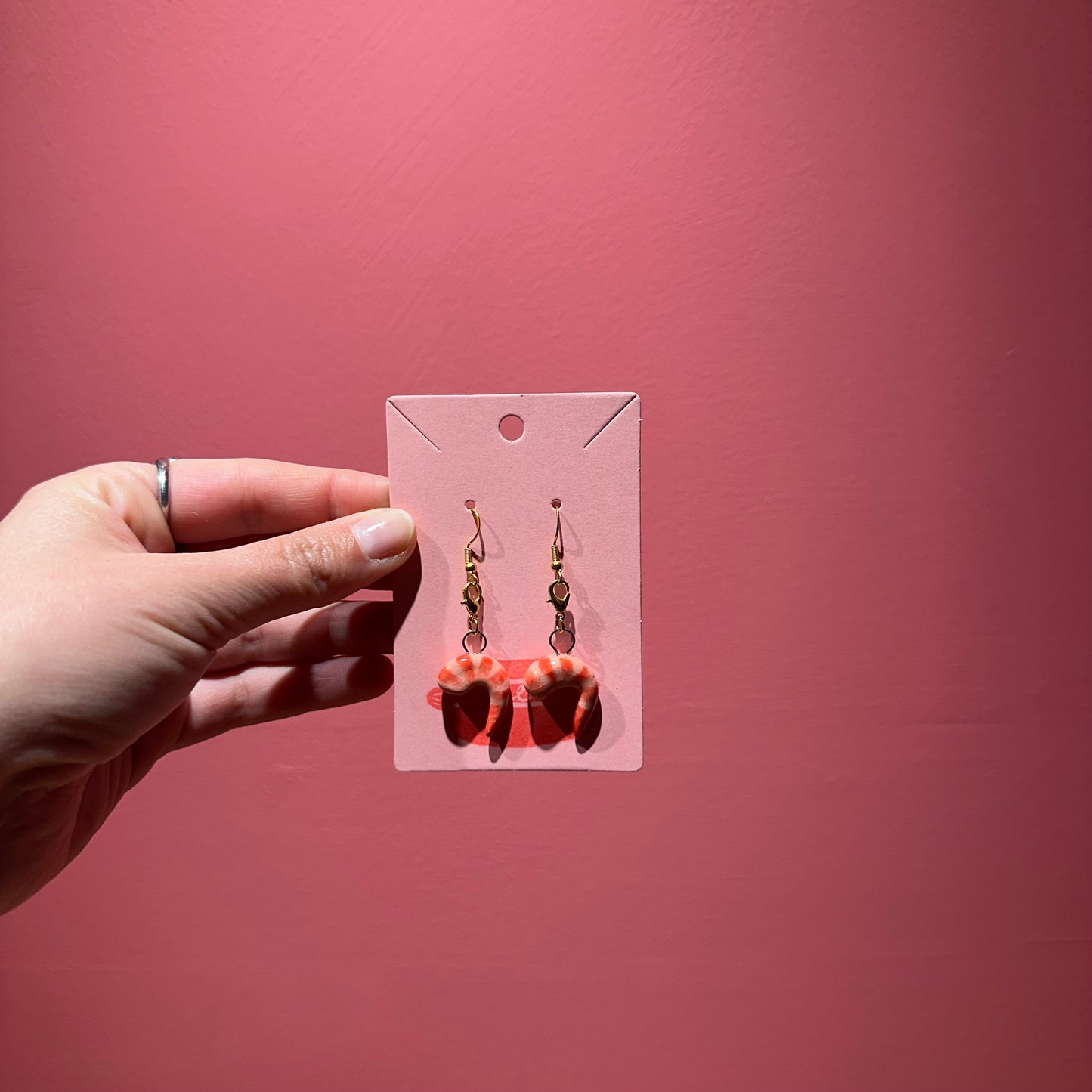 Chloe Made Earrings in “Shrimp”