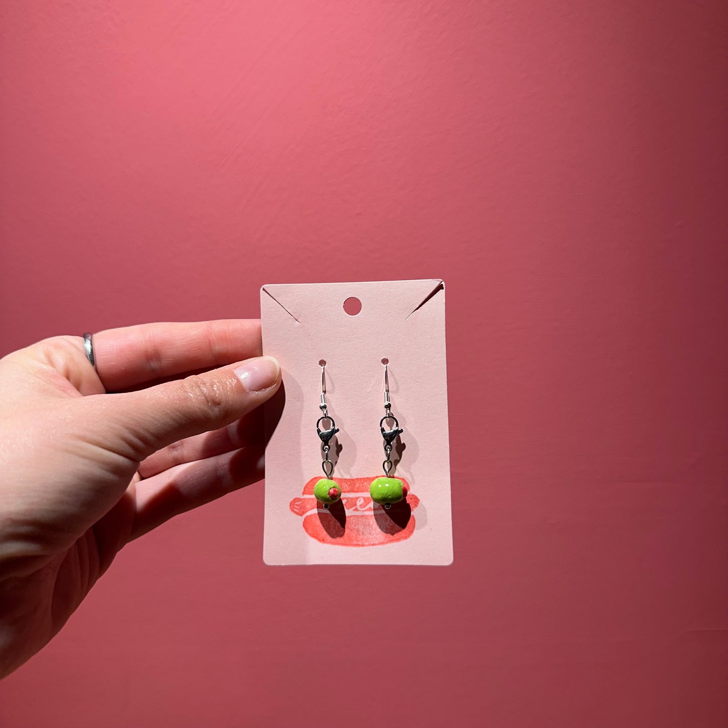 Chloe Made Earrings in “Olive”