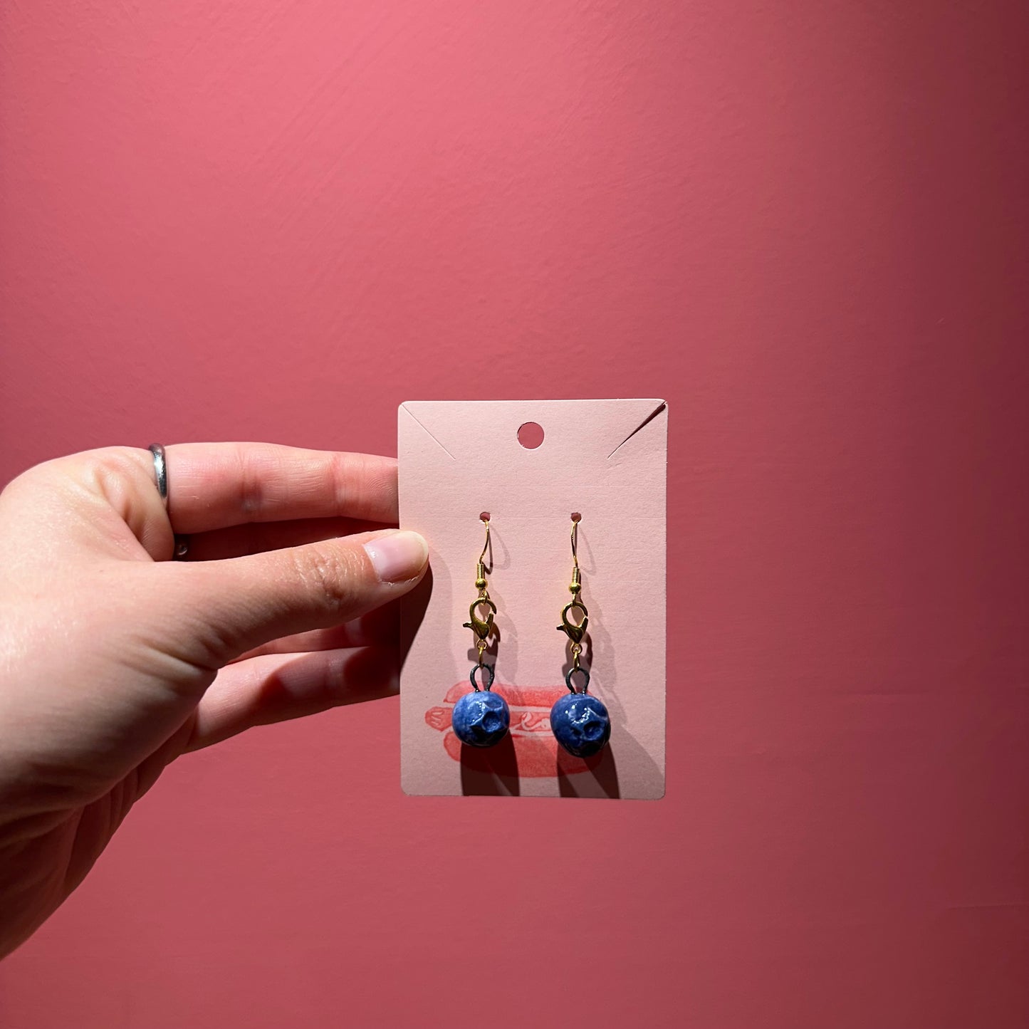 Chloe Made Earrings in “Blueberry”