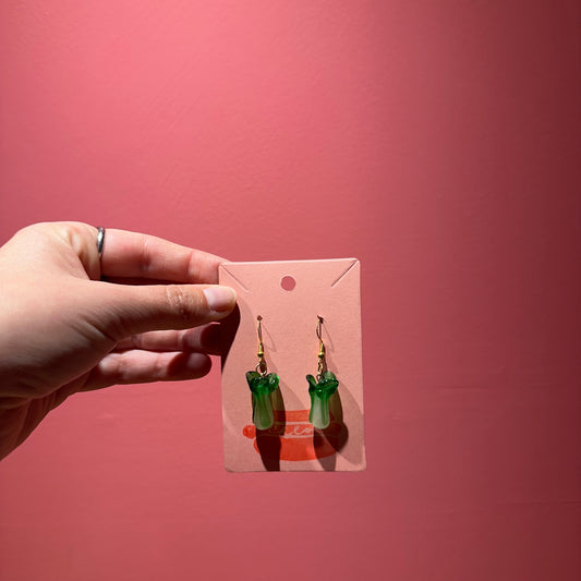 Chloe Made Earrings in “Bok Choy”