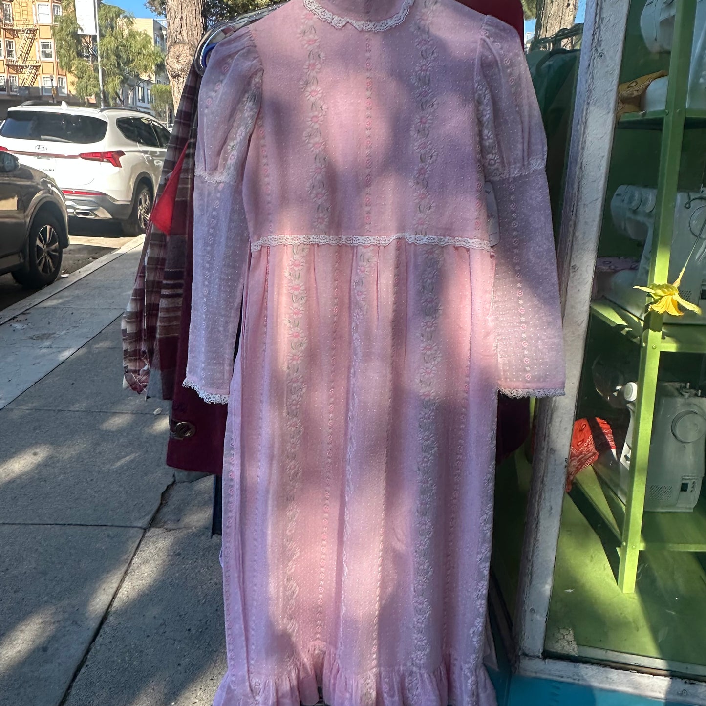 Chi Hai’s Embroidered Vintage Night Gown in “Carnation”