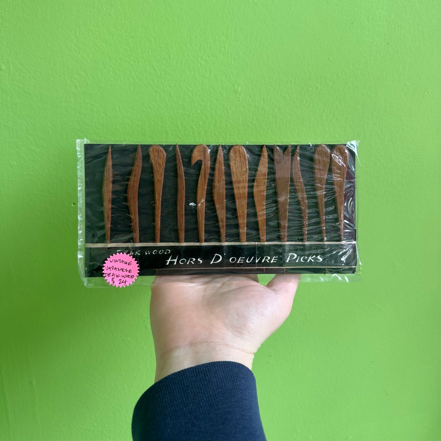 Vintage Japanese Teakwood Hors D’oeuvres Picks!