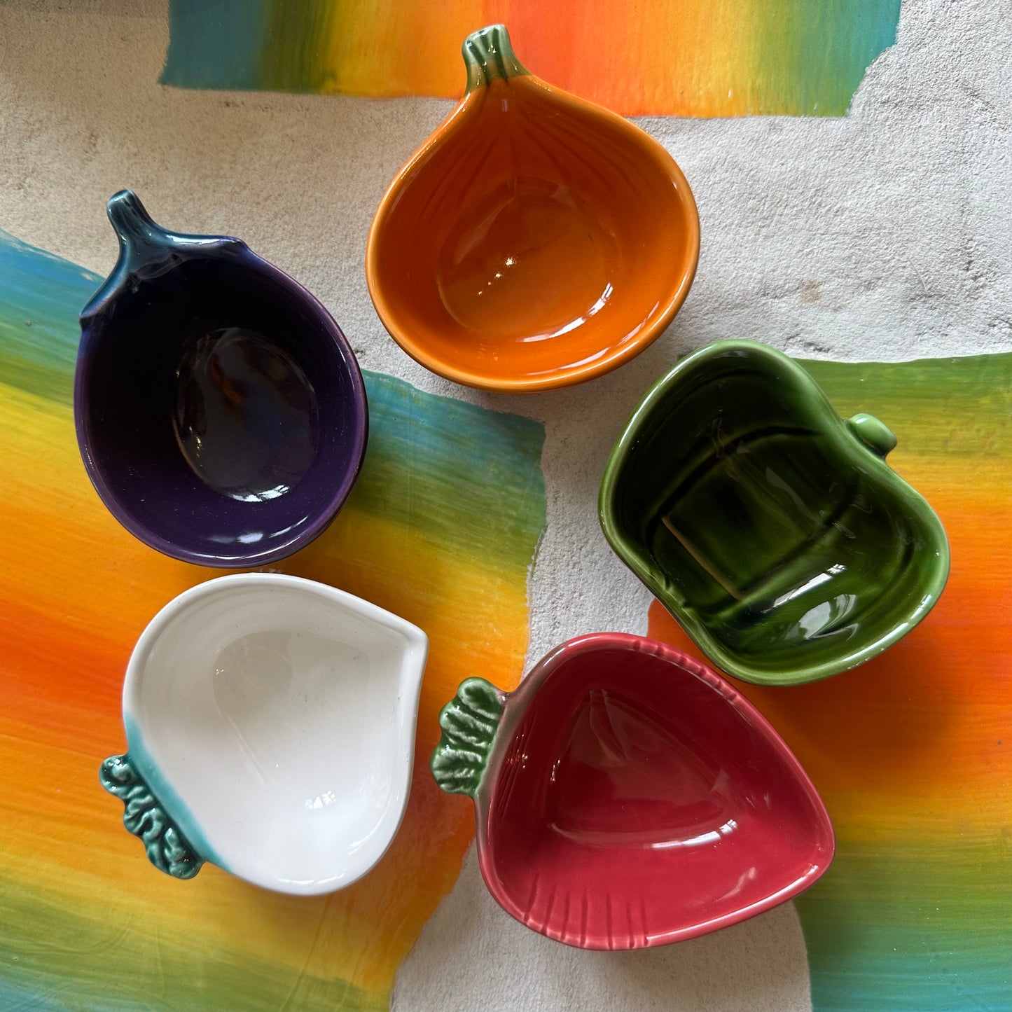 Vintage Japanese Sauce Dish in Bell Pepper!