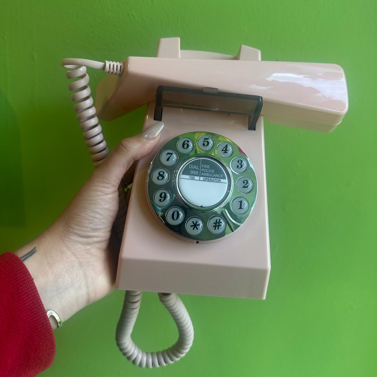 Powder Puff Pink Rotary Style Phone!