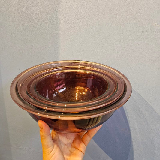 Pyrex Cranberry 3pc Set