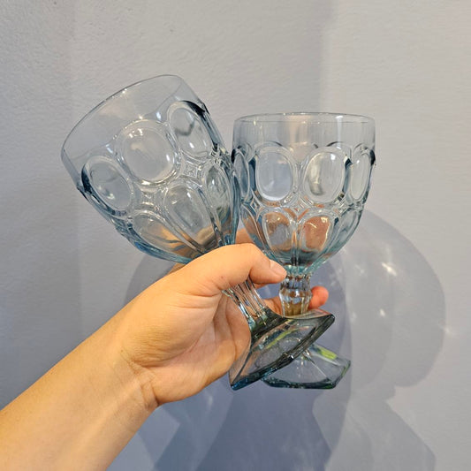 Light Blue Wine Goblets!